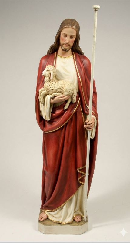 Jesus With Lamb 60""H