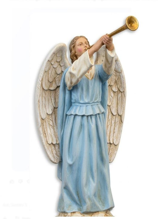 Angel Floating With Horn