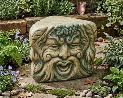Three Green Man Planter